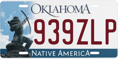 OK license plate 939ZLP