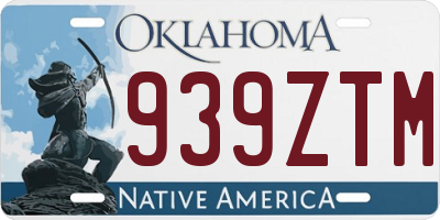 OK license plate 939ZTM