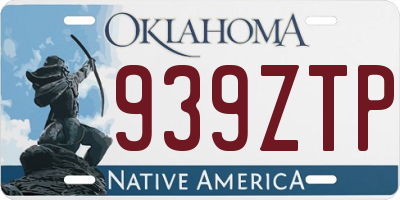 OK license plate 939ZTP