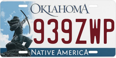 OK license plate 939ZWP