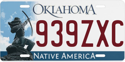 OK license plate 939ZXC