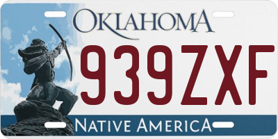 OK license plate 939ZXF