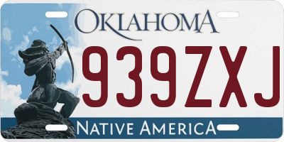 OK license plate 939ZXJ