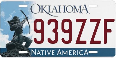 OK license plate 939ZZF