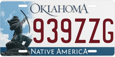 OK license plate 939ZZG