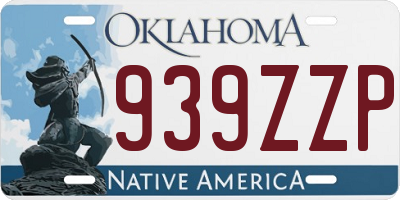 OK license plate 939ZZP