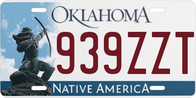 OK license plate 939ZZT