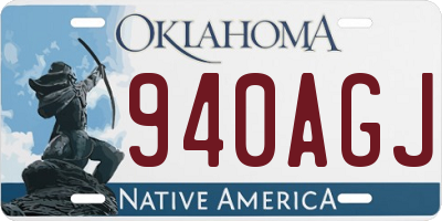 OK license plate 940AGJ