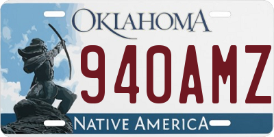 OK license plate 940AMZ