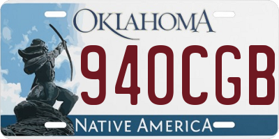 OK license plate 940CGB