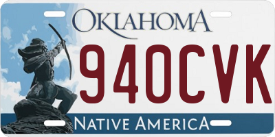 OK license plate 940CVK