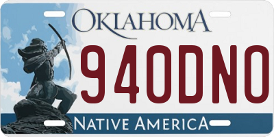 OK license plate 940DNO