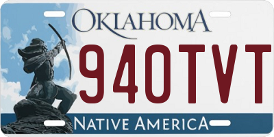 OK license plate 940TVT