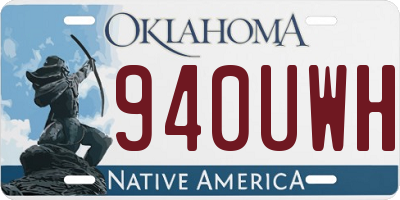 OK license plate 940UWH