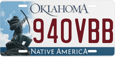 OK license plate 940VBB