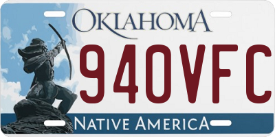 OK license plate 940VFC