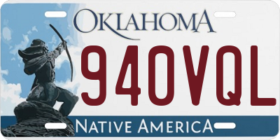 OK license plate 940VQL