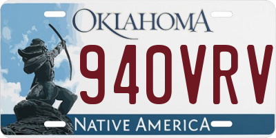 OK license plate 940VRV