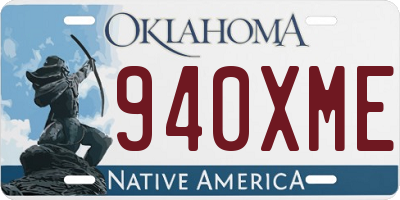 OK license plate 940XME