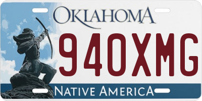 OK license plate 940XMG