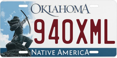 OK license plate 940XML