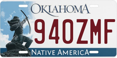 OK license plate 940ZMF