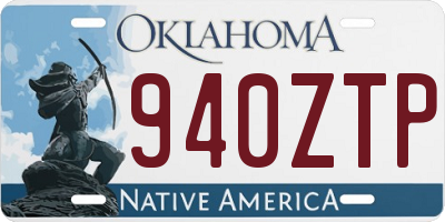 OK license plate 940ZTP