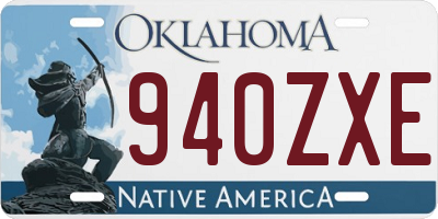 OK license plate 940ZXE