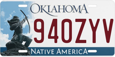 OK license plate 940ZYV