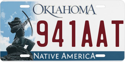 OK license plate 941AAT