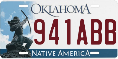 OK license plate 941ABB