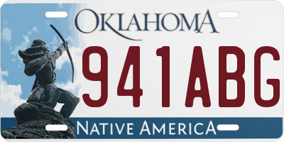 OK license plate 941ABG
