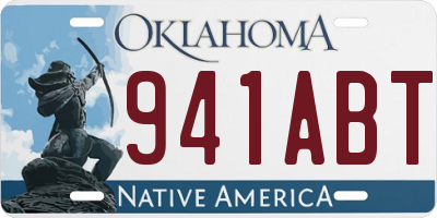 OK license plate 941ABT