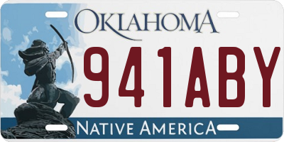 OK license plate 941ABY
