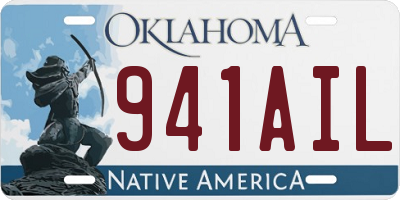 OK license plate 941AIL