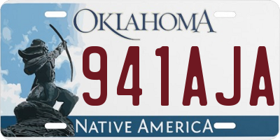 OK license plate 941AJA
