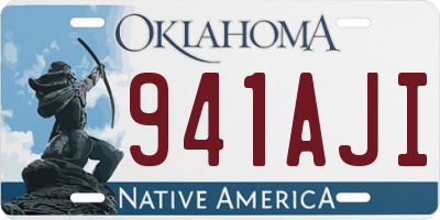OK license plate 941AJI