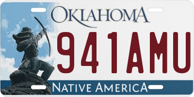 OK license plate 941AMU