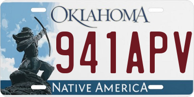 OK license plate 941APV