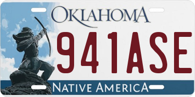 OK license plate 941ASE