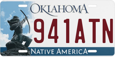 OK license plate 941ATN