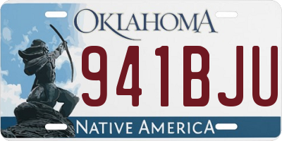 OK license plate 941BJU