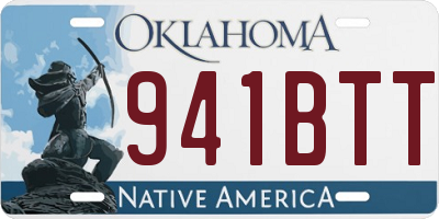 OK license plate 941BTT