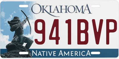 OK license plate 941BVP