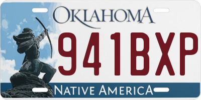 OK license plate 941BXP