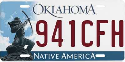 OK license plate 941CFH