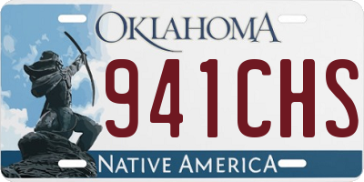 OK license plate 941CHS