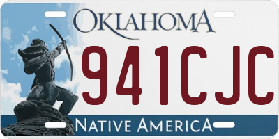 OK license plate 941CJC