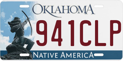 OK license plate 941CLP