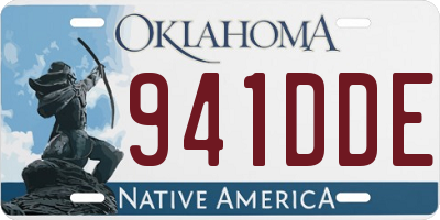 OK license plate 941DDE